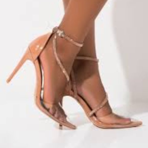 Azalea Wang Shoes - AZALEA WANG PVC Rhinestone Pointed Toe